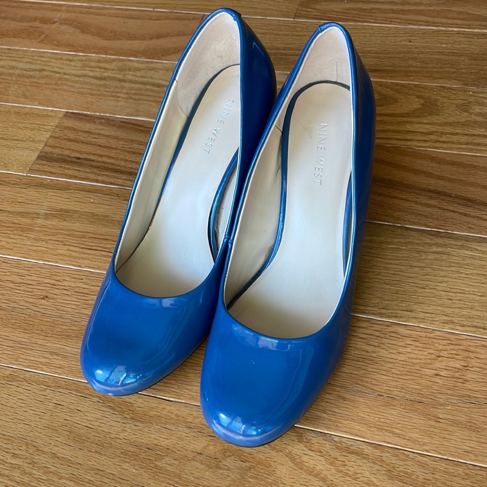 Blue Nine West Heels